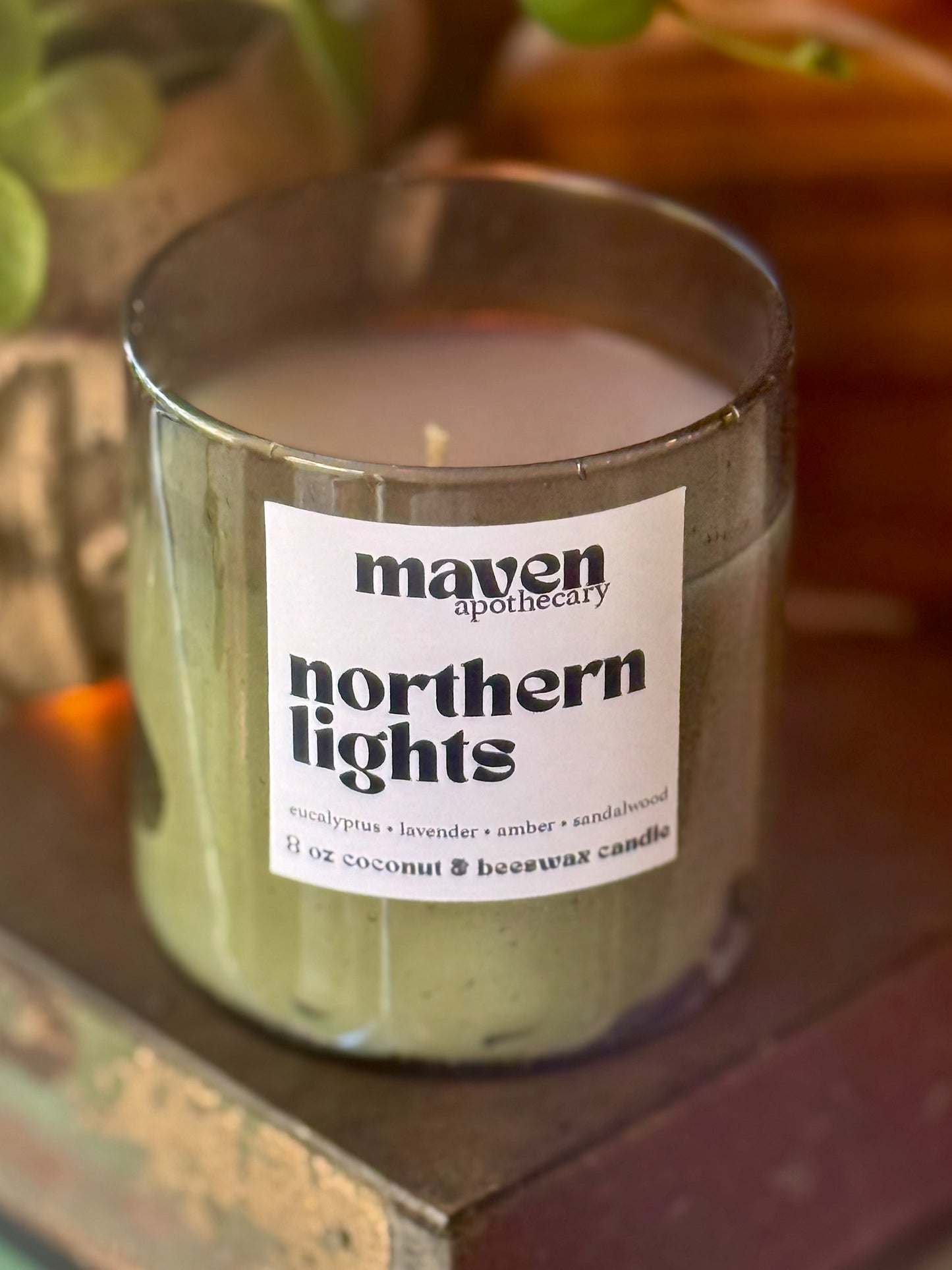 Northern Lights Beeswax & Coconut Wax Candle 8oz