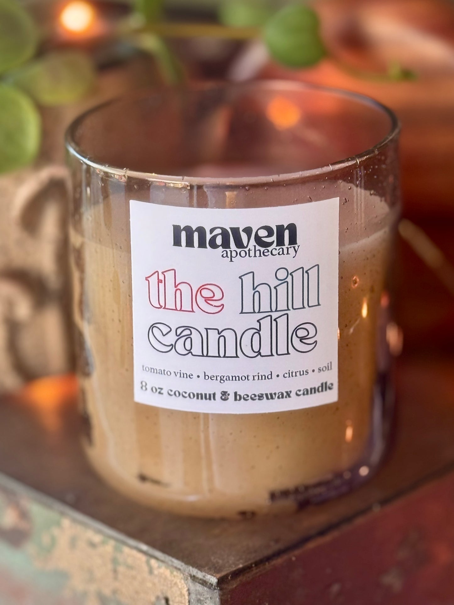 The Hill Beeswax & Coconut Wax Candle 8oz