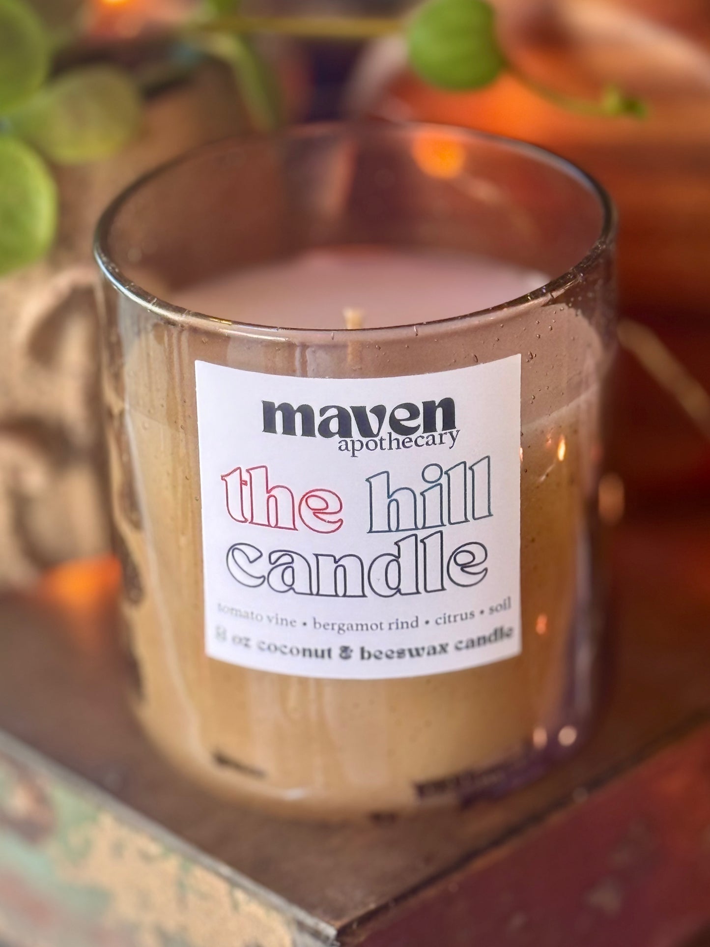 The Hill Beeswax & Coconut Wax Candle 8oz