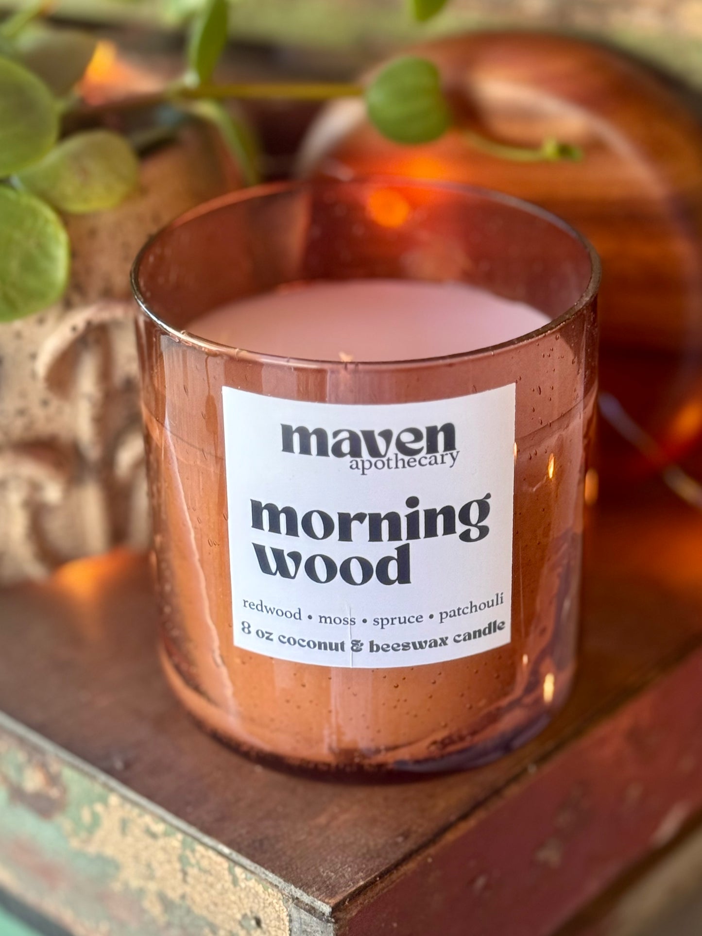 Morning Wood Beeswax & Coconut Wax Candle 8oz