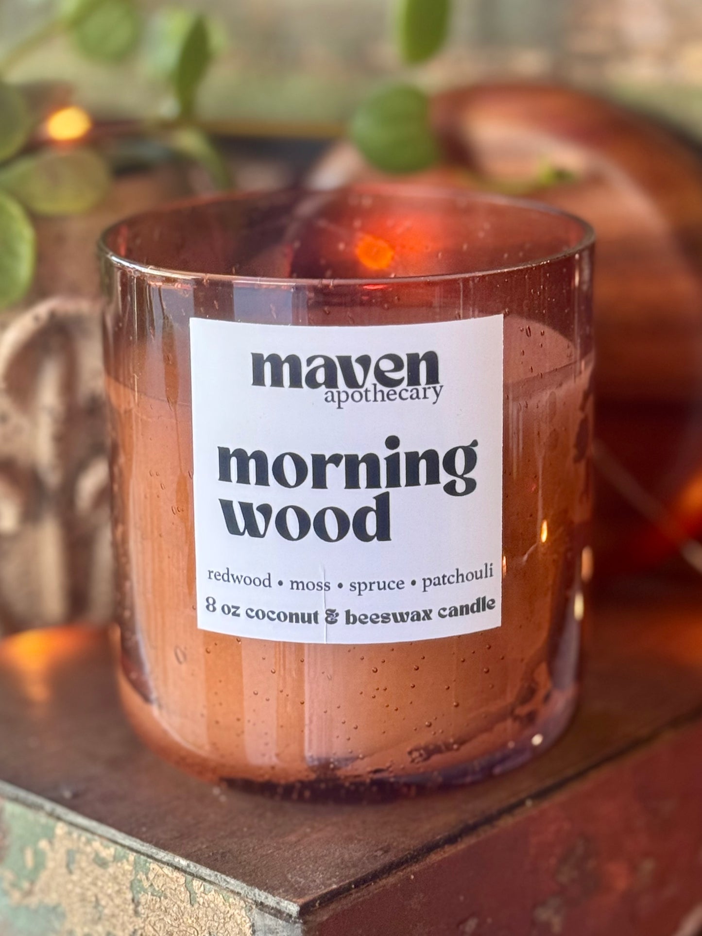 Morning Wood Beeswax & Coconut Wax Candle 8oz
