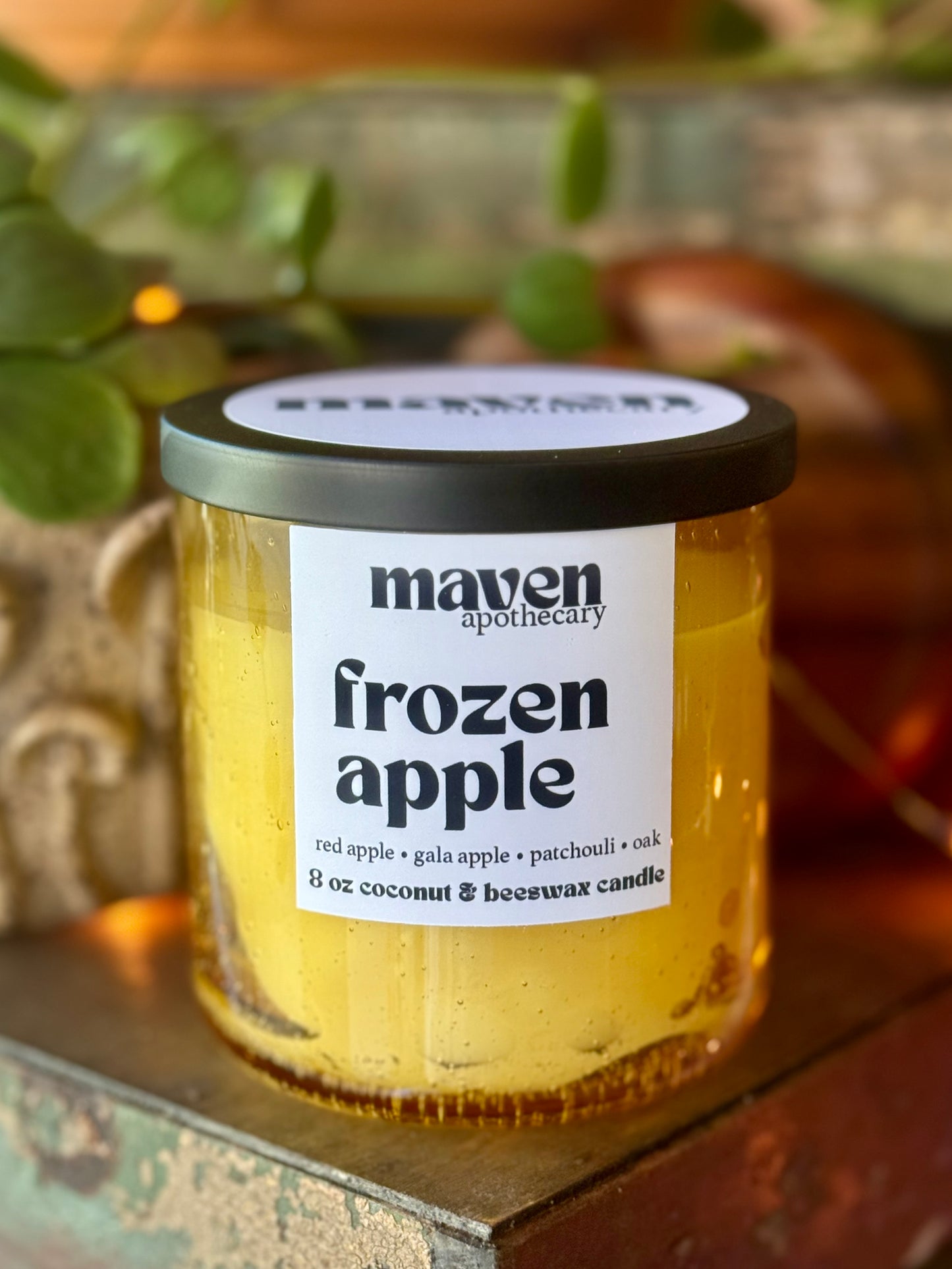 Frozen Apple Beeswax & Coconut Wax Candle 8oz