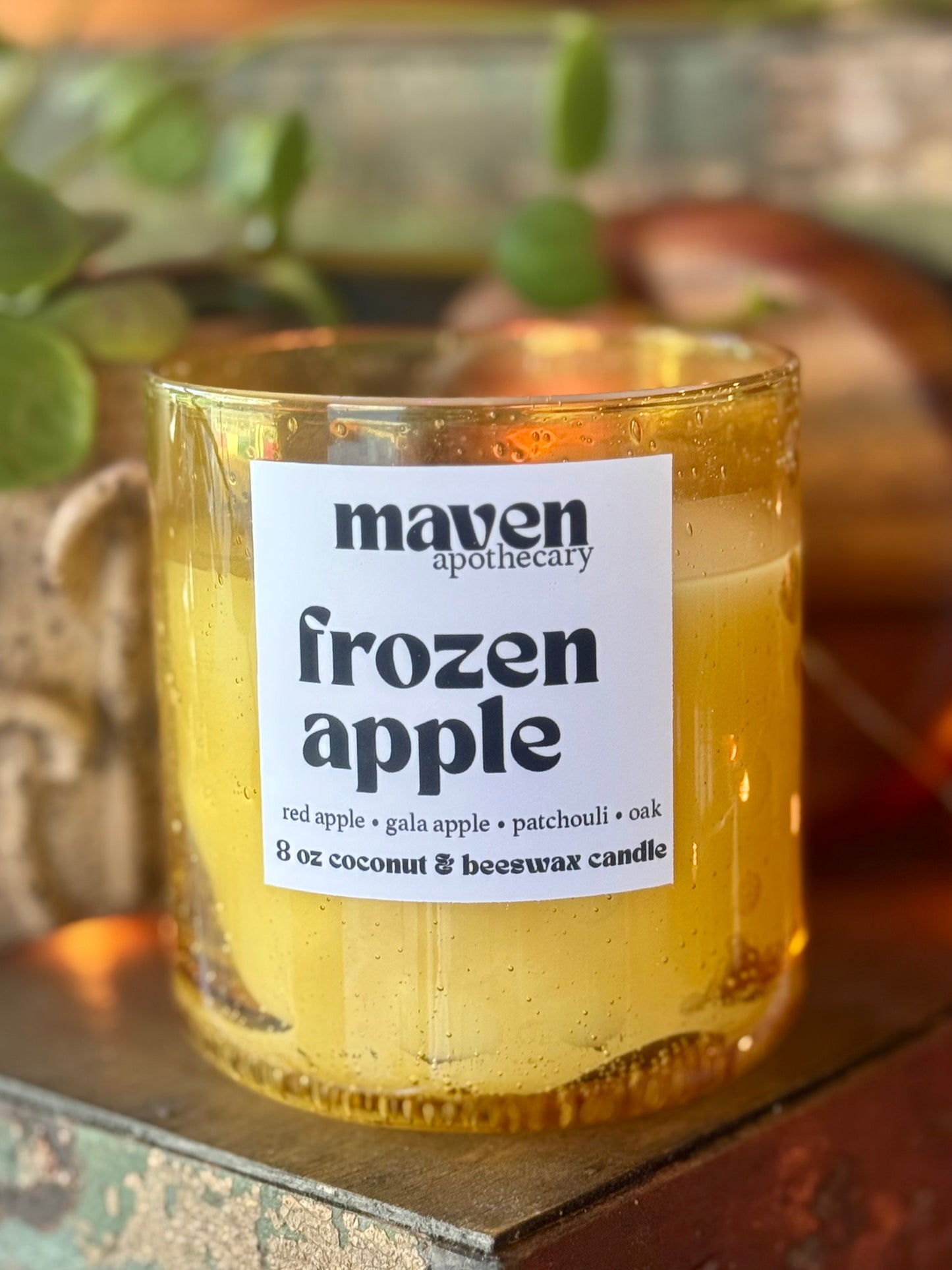 Frozen Apple Beeswax & Coconut Wax Candle 8oz