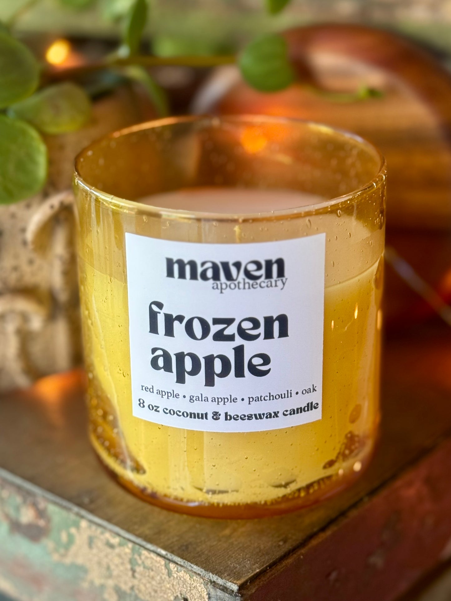 Frozen Apple Beeswax & Coconut Wax Candle 8oz