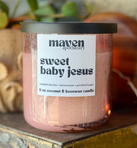 Sweet Baby Jesus Beeswax & Coconut Wax Candle 8oz