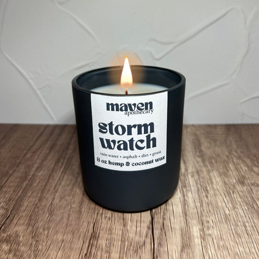 Storm Watch Hemp & Coconut Wax Candle 8oz